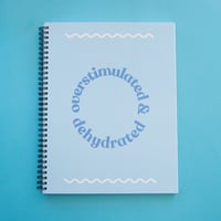Image 1 of Overstimulated & Dehydrated Spiral Notebook