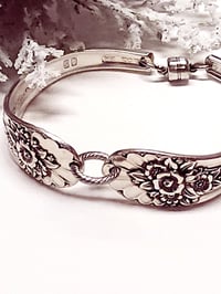Image 2 of Vintage Jubilee 1953 Silverware Spoon Bracelet