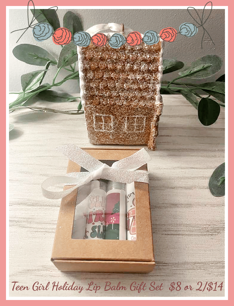 Image of Teen Girl Organic Lip Balm Holiday Gift Set - Pack of Four! 