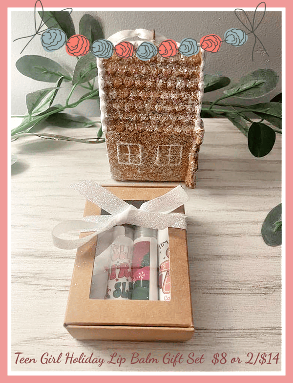 Image of Teen Girl Organic Lip Balm Holiday Gift Set - Pack of Four! 