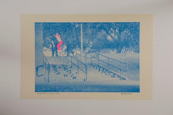 Image of Elijah Berle Fakie Ollie 50-50 Cornflower Blue, Pink