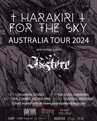 Harakiri For The Sky (AUT) Australian Tour 2024 Signed Poster