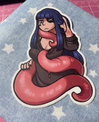 Image 1 of Tentacle Princess Ririn - Large Vinyl Sticker