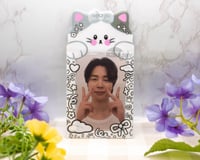 Image 1 of Monochrome Kitty Photocard Holder