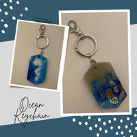 Personalized Ocean Keychain