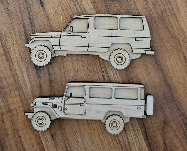 Image of Wooden 70 Series Troopy Magnet
