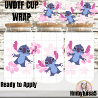 Happy Stitch UVDTF cup wrap 