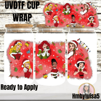 Image 1 of Christmas princess UVDTF cup wrap