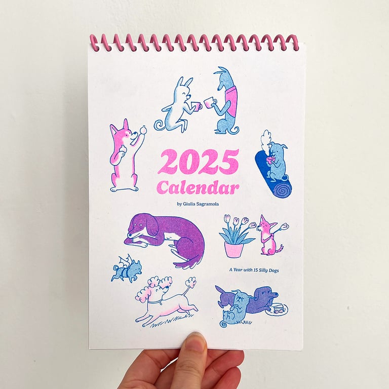 CALENDAR 2025 - Risograph Printed (LAST COPIES!)