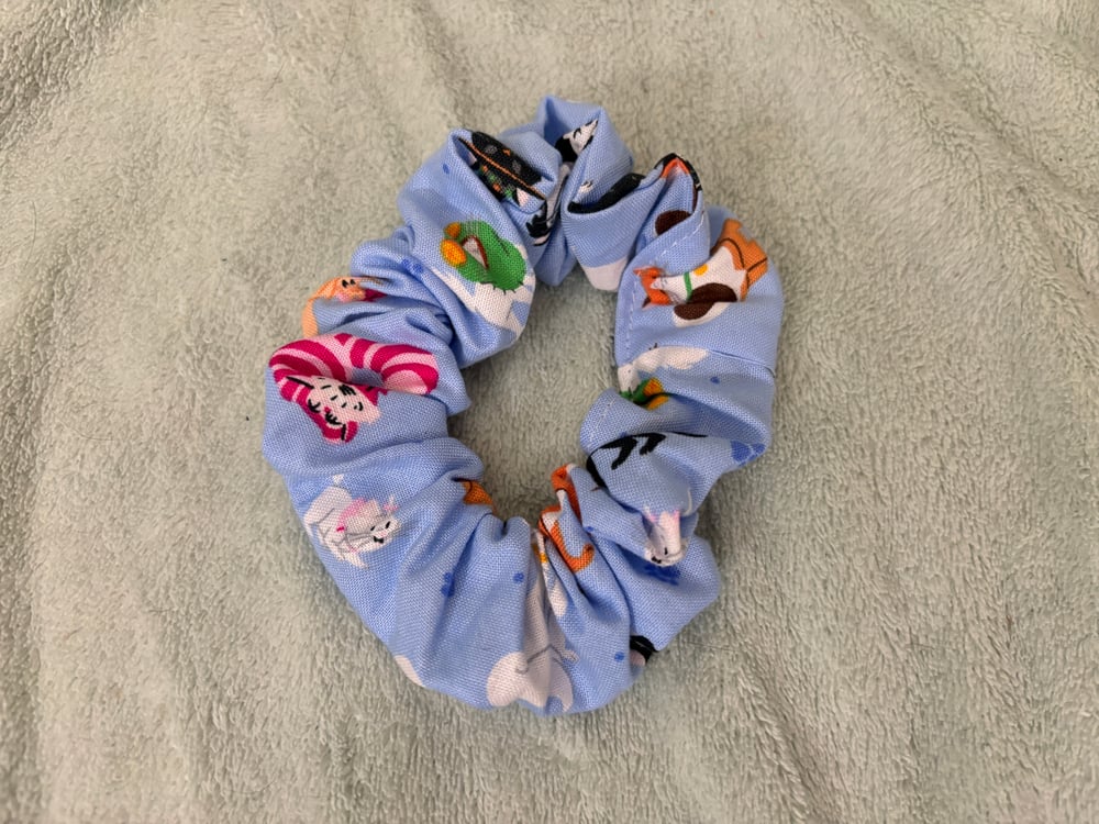 Image of Cartoon Cat Scrunchie