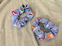 Image 2 of Cartoon Cat Scrunchie