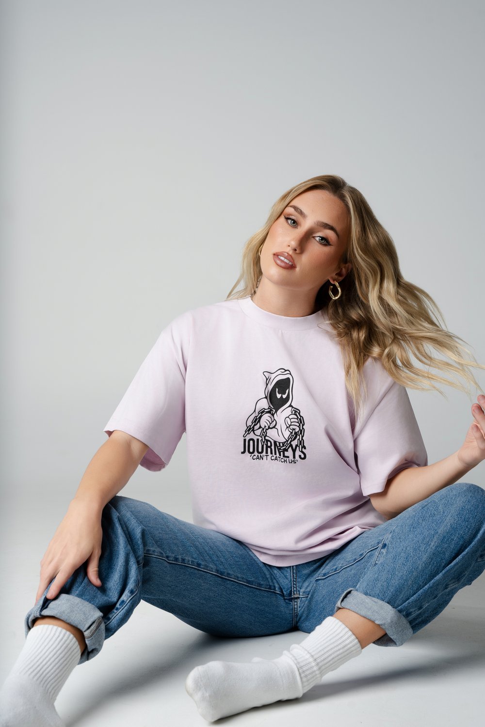 Image of Can’t Catch Us Heavy Weight Tee - Orchid