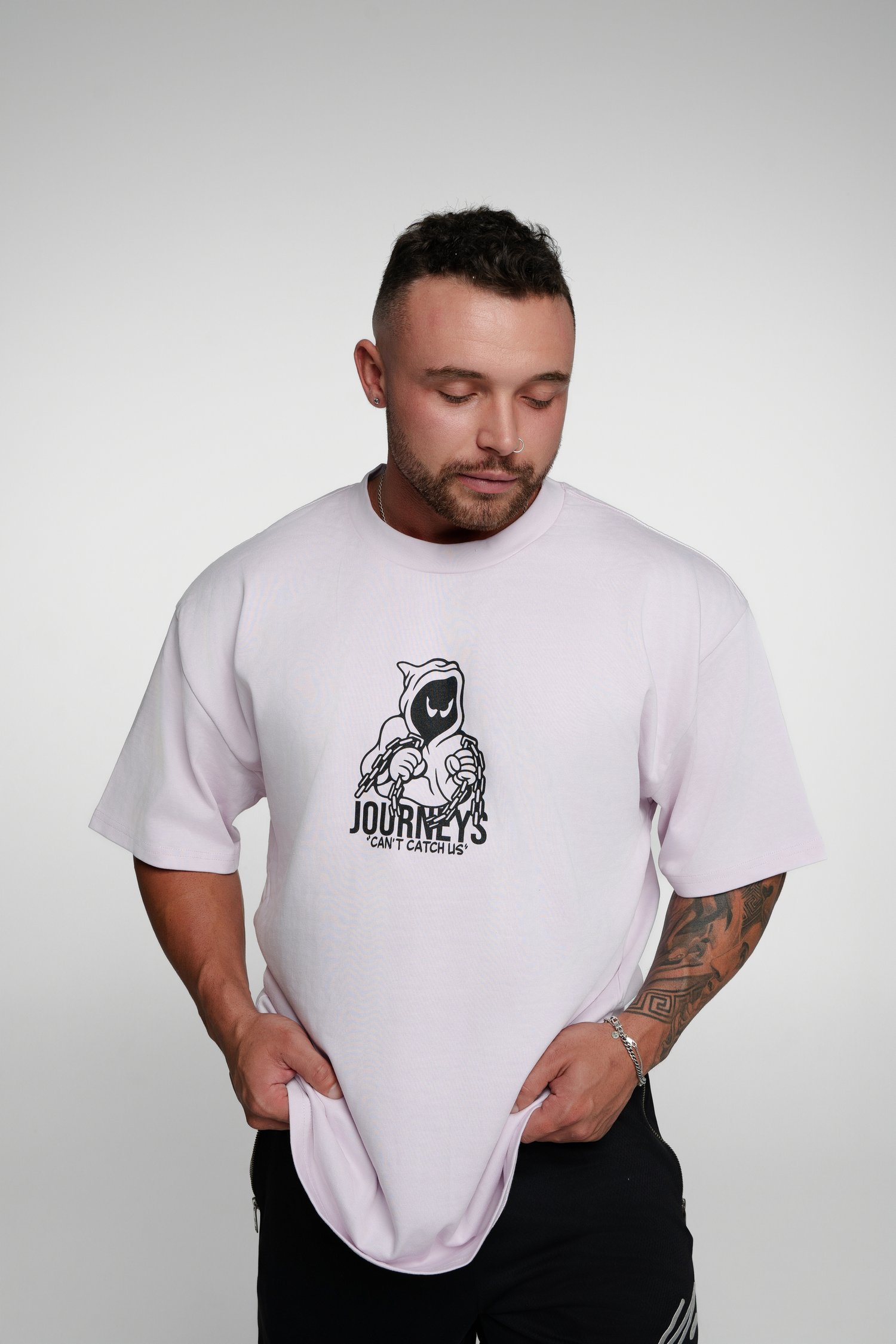 Image of Can’t Catch Us Heavy Weight Tee - Orchid