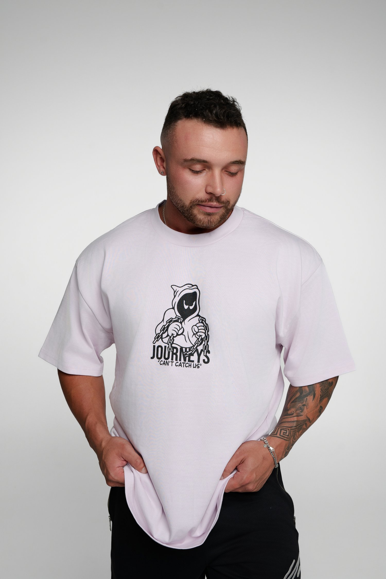 Image of Can’t Catch Us Heavy Weight Tee - Orchid 