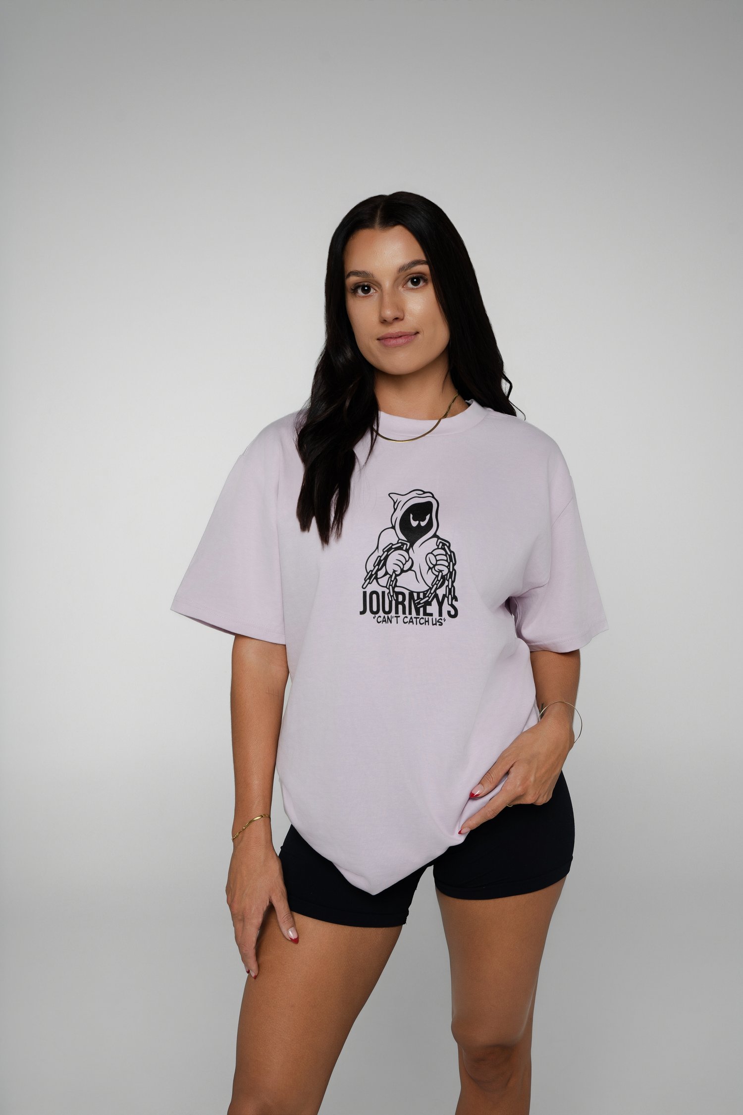 Image of Can’t Catch Us Heavy Weight Tee - Orchid