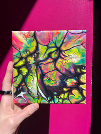 Image 1 of Luminous bloom acrylic paint pour