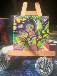 Image 2 of Luminous bloom acrylic paint pour