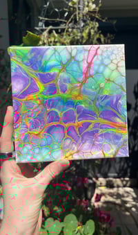 Image 1 of Underwater swipe acrylic paint pour 