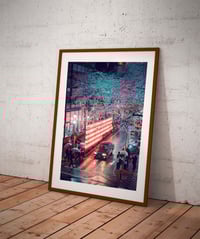 Image 2 of Shibuya and Sakura by night - Fine Art - 10 copies / Signed
