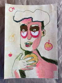 Image 2 of Apple Boy Sketch mixed media on paper