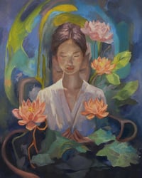 Postcard of Painting "Here"