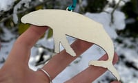 Image 5 of Whale - Wooden Christmas Decoration