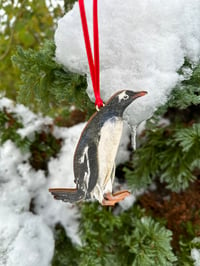 Image 2 of Penguin - Wooden Christmas Decoration 