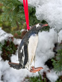 Image 3 of Penguin - Wooden Christmas Decoration 