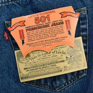 Image of Levi's 501 blue wash VINTAGE by HolyHouse