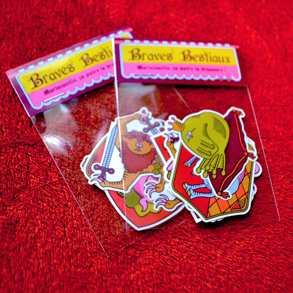 Image of " Braves Bestiaux " - stickers pack