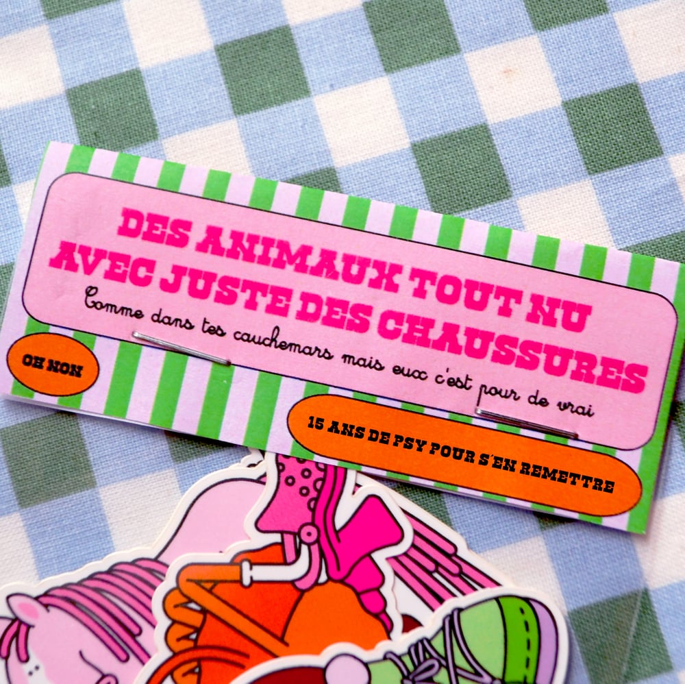 Image of " les animaux tout nu avec juste des chaussures " - Stickers pack