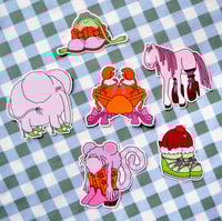Image 1 of Les animaux tout nu avec juste des chaussures/Herissound System - Stickers pack
