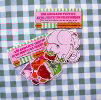 Image 3 of Les animaux tout nu avec juste des chaussures/Herissound System - Stickers pack