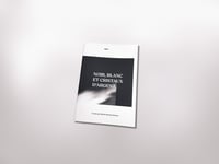 Noir, blanc et cristaux d'argent