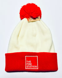 Image 2 of The Fire Station Cream Bobble Hat