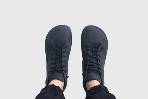 Image of Alto - High top Sneakers in Black Nubuck