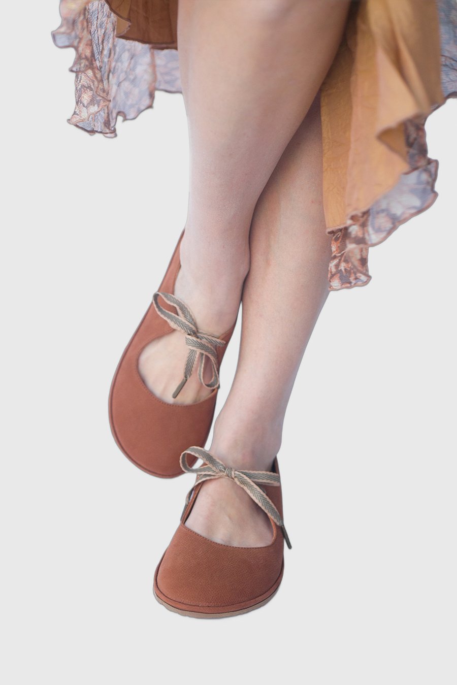 Image of Passion Ballet flats in Ginger Nubuck