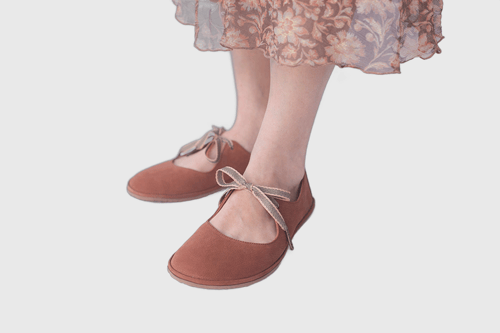 Image of Passion Ballet flats in Ginger Nubuck