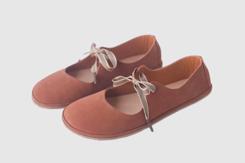 Image of Passion Ballet flats in Ginger Nubuck