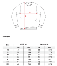 Image 4 of Back Scratch Unisex Heavyweight Long Sleeve T-Shirt (Organic)