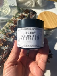 Image 2 of Gift Set —Tallow Face Moisturizer & Holiday Harvest Spice Shea Bar