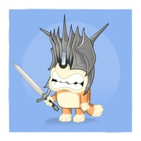 Image 3 of Bluey x Lord of the Rings - 6x6" - set of 3