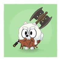 Image 4 of Bluey x Lord of the Rings - 6x6" - set of 3