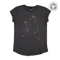 Image 4 of Bear Organic Cotton Rolled Sleeve T-shirt