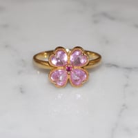 Image 1 of Pink Clover Ring