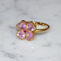 Image 2 of Pink Clover Ring