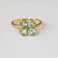 Image 1 of Green Clover Ring