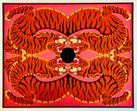 Image 3 of FOUR TIGERS FOUND A BLACK HOLE - A0 print