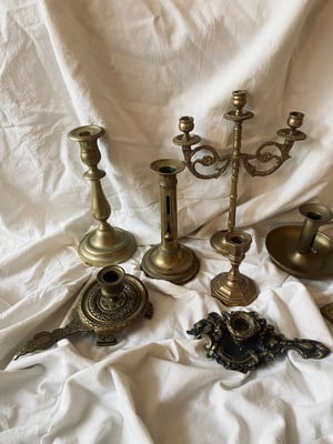 Image of Anciens bougeoirs, chandeliers et rats-de-cave