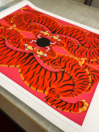 Image 4 of FOUR TIGERS FOUND A BLACK HOLE - A0 print